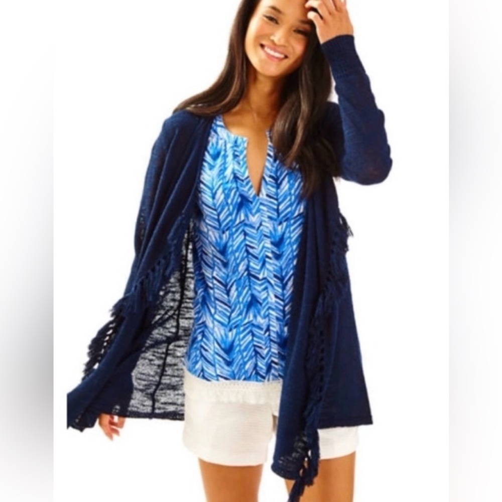 Lilly Pulitzer Deep Blue Cardigan